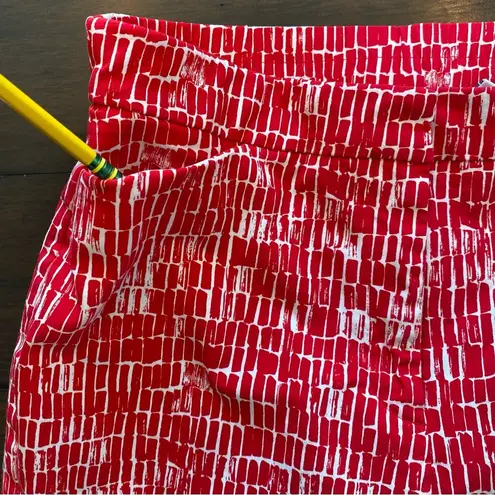 Susan Graver Size 8 Printed Stretch Woven Crop Pants QVC