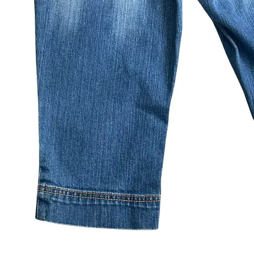 Vintage Y2K nobo no boundaries Super Low Rice Crop Capri Jeans Juniors size 5 Blue