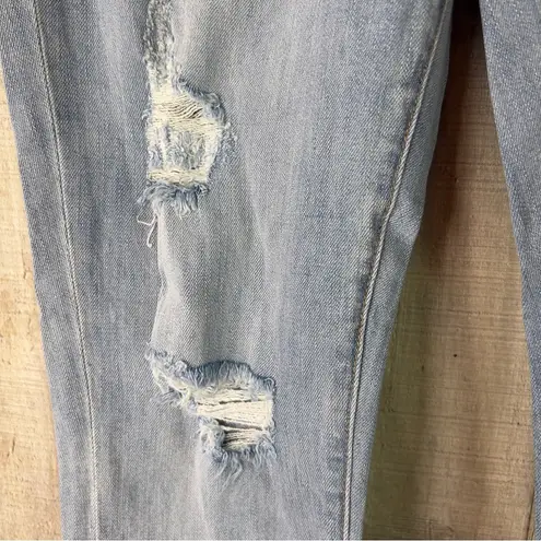 EVIDNT Los Angeles 28 Verona Skinny Ankle Cropped Asymmetrical Raw Cut Hem Jeans