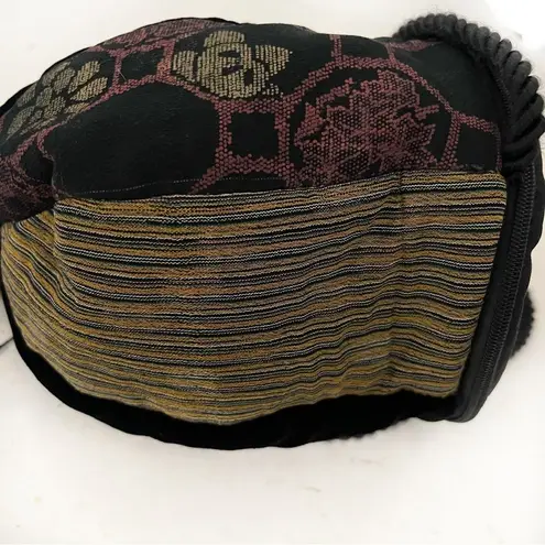 VICTOR PETER Crossbody Bag 100% Silk Kimono Obi Fabric VINTAGE Art Numbered