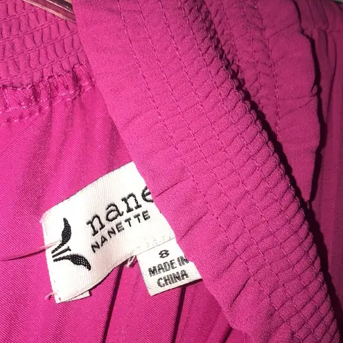 Nanette Lepore - Nanette By  Pleated A-Line Dress Women's Pink 8