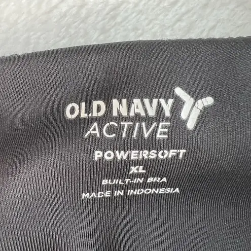 Old Navy  Sz XL Maternity PowerSoft Skort Dress Black Sleeveless Built-in Bra - Image 5