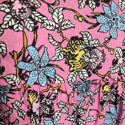 Derek Lam 10 Crosby Women’s Greta Ruffle Sleeve Dress Pink Floral Multi Sz 4