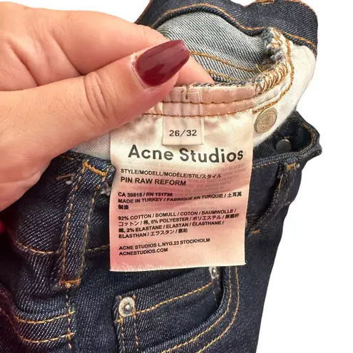 Acne Studios Pin Raw Reform Dark Indigo Sz 26/32