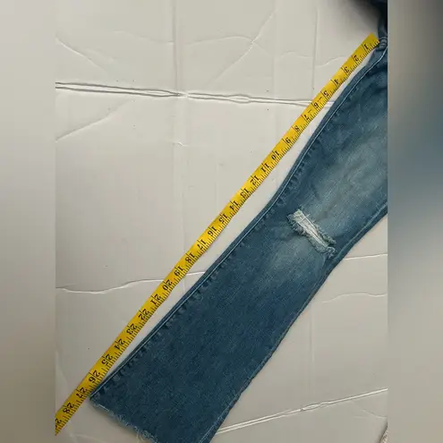 Mother The Hustler Ankle Fray Jeans 26 Blue