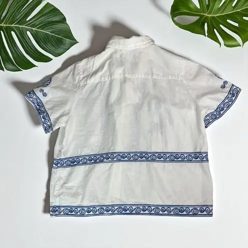 Madewell 🆕  x Lisa Says Gah! NWT Embroidered Button-Front Shirt thumbnail 6
