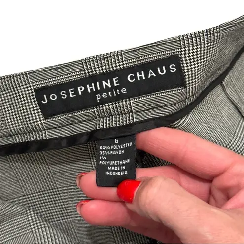 Josephine Chaus Petite Plaid Pants Size 6 Preppy Academia Chic Office Workwear
