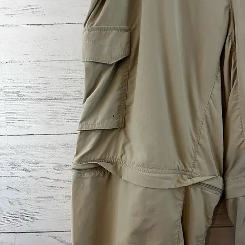 Columbia  Tan Zip Away Convertible Hiking Pants Size 16