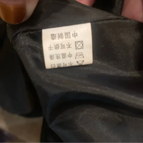 Black Cotton Wooly Zip Up Jacket Size Small