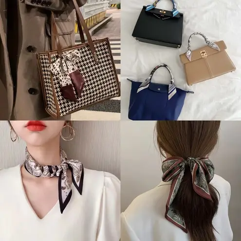 Exquisite Satin Silky Chic Style Black White Selection Twillys