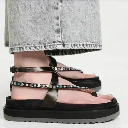 Isabel Marant The Elham Sandal In Black Size 38 EU