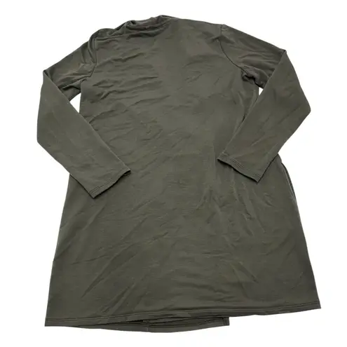 J.Jill Cardigan Women Small Petite Olive Green Open Front Longline Tencel Blend Size undefined