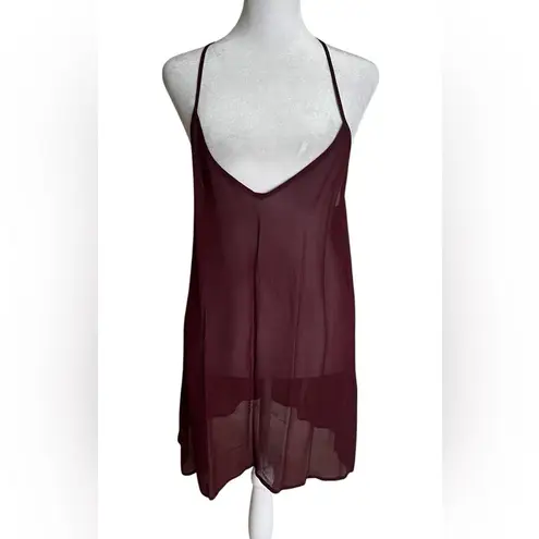 IRO Wine Red Long Sleeve Bell maxi dress