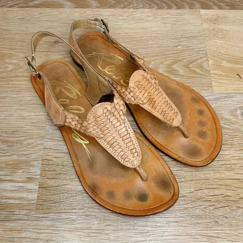 Rebels Women’s Size 7 Leather Huarache Braided Sandals Brown