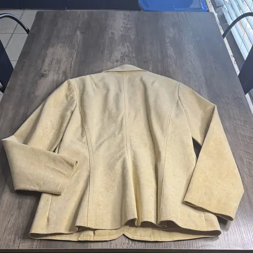 Vintage 80’s Cream Ultra Suede Skirt Suit Set Size undefined