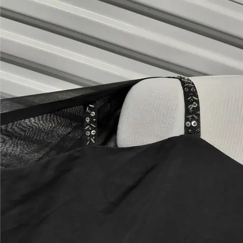 Slny Women's Cocktail Dress Size 4 Black Chiffon Mother Of Bride Wedding Party