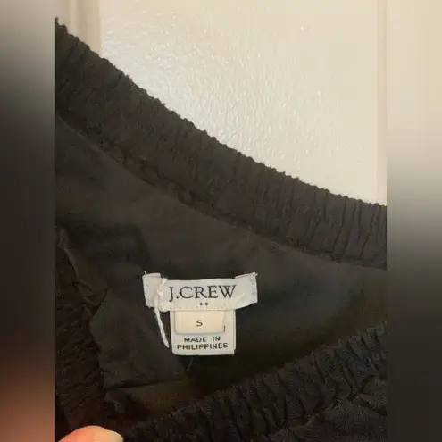 J.Crew  Elegant Black One-Shoulder Linen/Cotton Blend Dress.     Size-Small