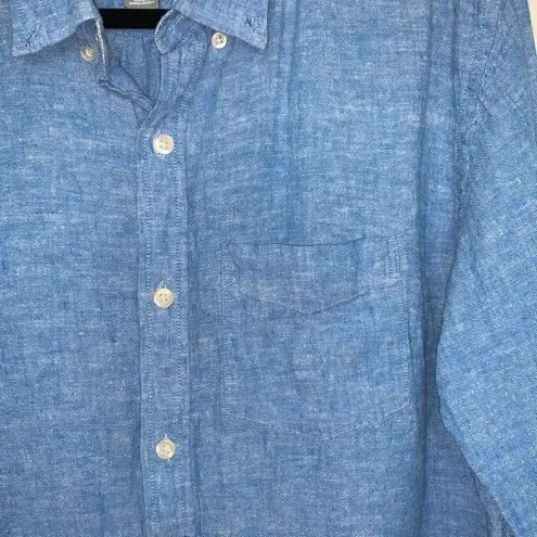 Old Navy  Blue Denim Button Down Top Size L