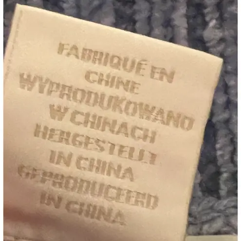 Christian Siriano Womens Sweater Size L Blue Long Sleeve Pullover Mock Neck Soft Size L