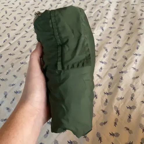 Green Quarter zip lightweight wind breaker