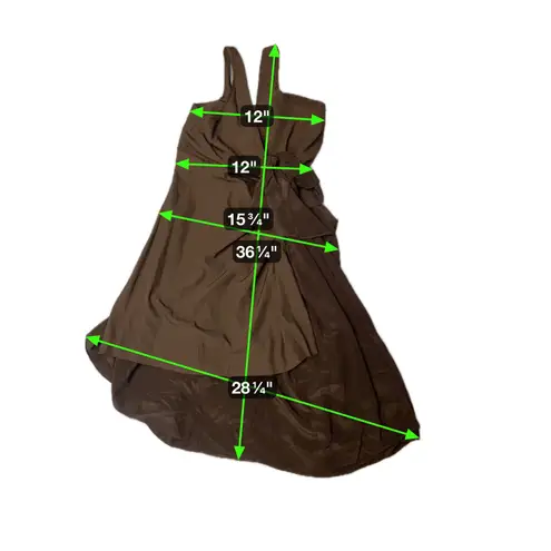 Opening Ceremony Black Knot Front High Low Midi Dress Size 4