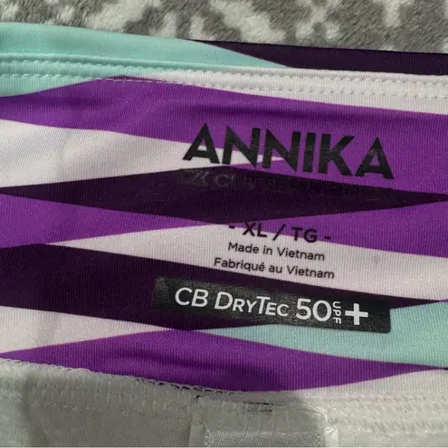 Cutter and Buck NWT Annika Cutter & Buck Dry-Tec Women's Pull on Skort Purple & White Size XL