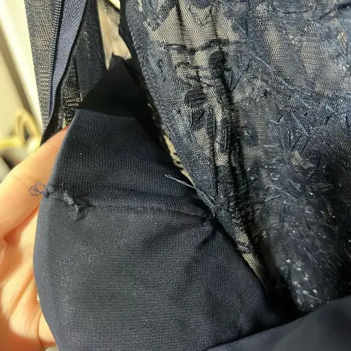 Crystal Doll Crystal Dolls Beaded Navy Formal Dress