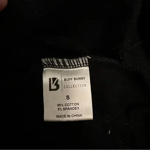 Buffbunny collections black and white inspirational hooded sweatshirt pockets