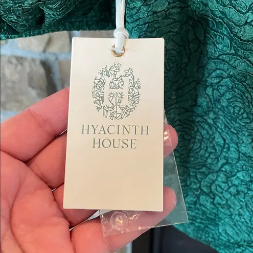 Hyacinth House Jacquard Noelle Top NWT Green Size XS