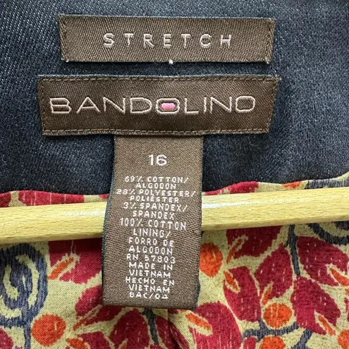 Bandolino EUC jacket, Sz 16, neutral, zip front, accent pockets, tailored fit