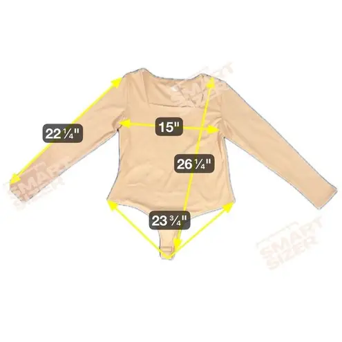 Mangopop Women's Brown Bodysuit Sz XL Chic Minimalist‎ Feminine Girly Causal