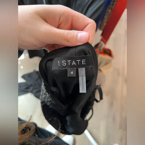 1. State  Black Sequin Mini Dress