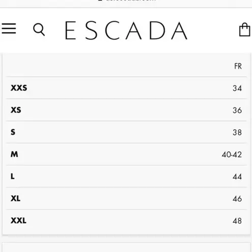 Escada • Solid Black Cotton Trousers Size XXS