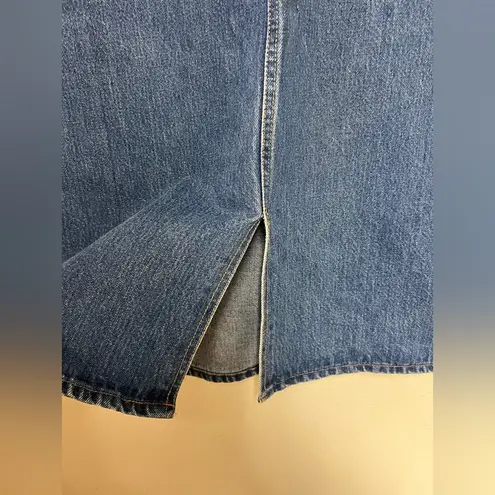 Hunt Club Classic Denim Skirt Vintage Split front skirt Unsized READ