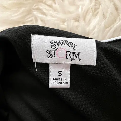 Sweet Storm Y2K Black and White Dress