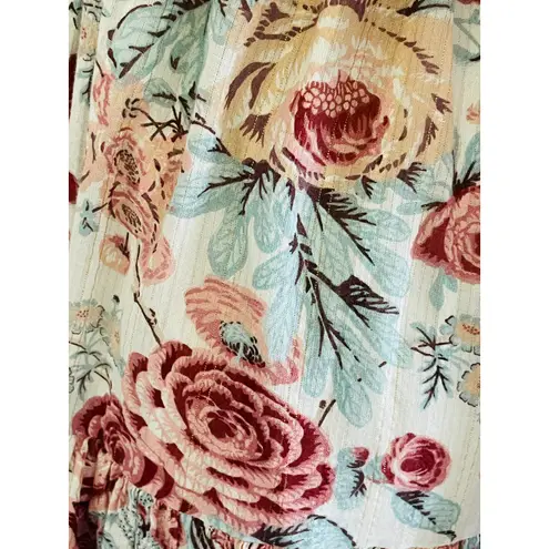 Rebecca Taylor Floral Lucienne Dress Tie Back Midi