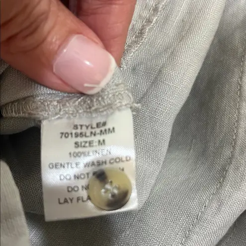 Grade & Gather gray linen romper