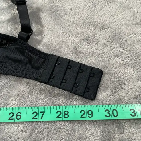 Negative Underwear Sieve Non Wire Bra Size 4 Black Micromesh Bralette Sheer