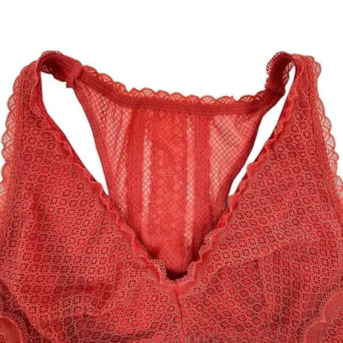 Aerie  Lightly Lined Lace Racerback Scallop Hem Bralette XL