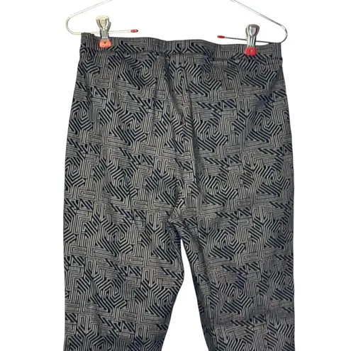 Joseph Ribkoff Women Legging Pants Skinny Geometric Stretch Piping Black Size 8