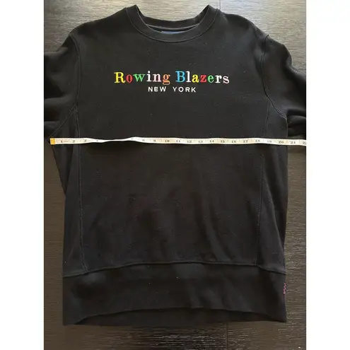 Rowing Blazers Unisex Spellout Crewneck Black Size Medium