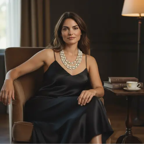 Faux Emerald Necklace Pendant & Earring Set Gold