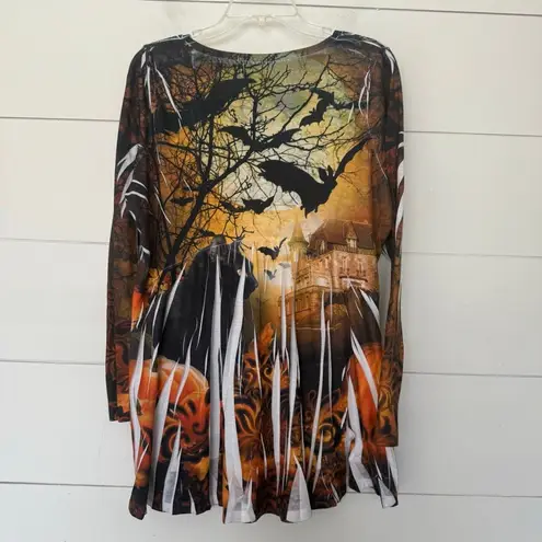 OneWorld Women’s XL Fall Black Cat Crazy Cat Lady Top Shirt