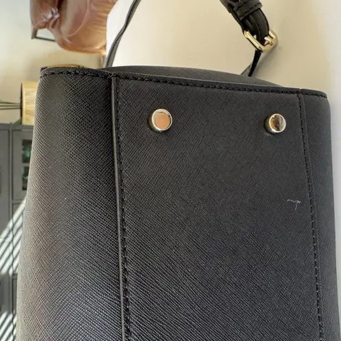 Kate Spade Laurel Way Hadlee Black Saffiano Leather Tote Crossbody Bag