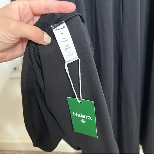 Halara NWT U Neck Backless Split Flowy Maxi Casual Tank Dress black large