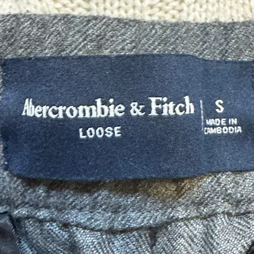 Abercrombie & Fitch  Gray Pants sz Small Loose Fit Pull On Trouser Sweats