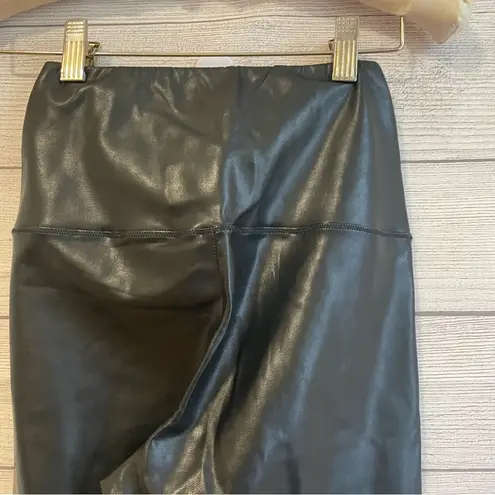 Wilfred Free  Daria Leather Black High Rise Leggings