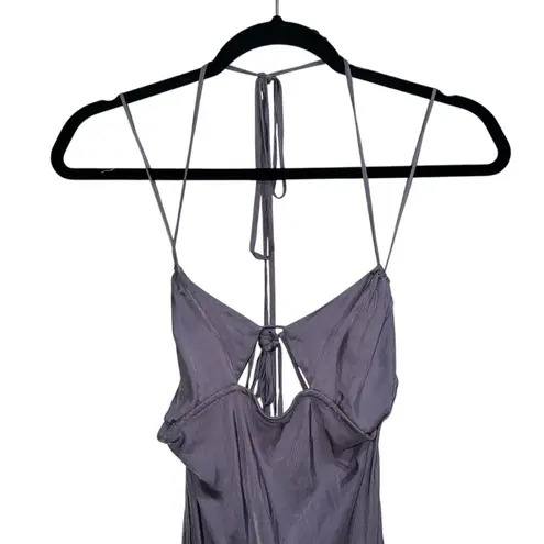 Bec & Bridge Kai Strappy Cutout Maxi Dress In Ash Lilac Purple