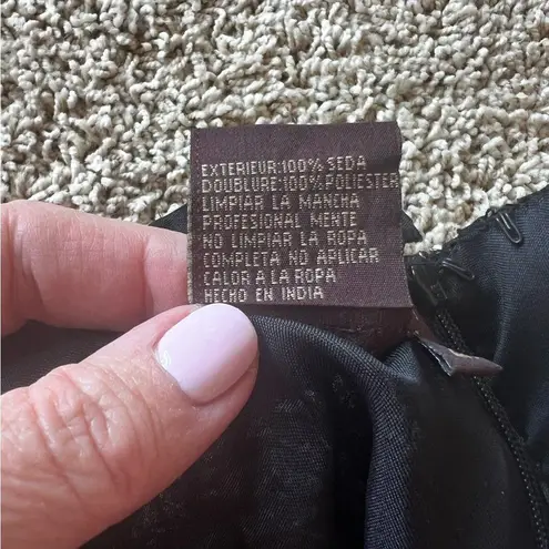 Marina Bresler Black Silver Beaded Top 2X Cocktail Formal Hollywood Part…