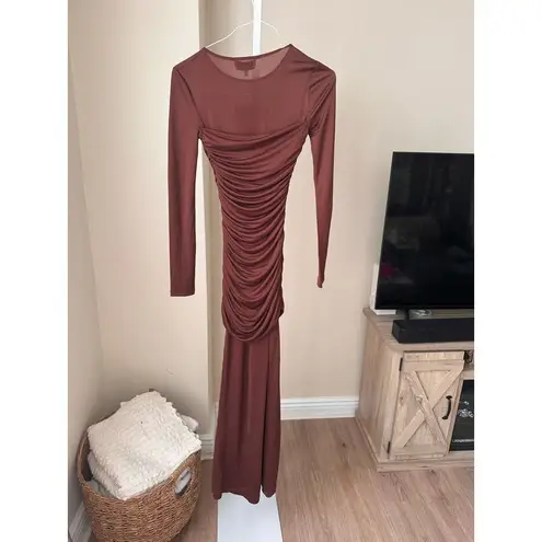 NWD L’Acadamie Alma Dress in Brown size XS